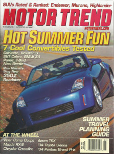 MOTOR TREND 2003 MAY - PANOZ, RX-8 VIPER COMP. COUPE
